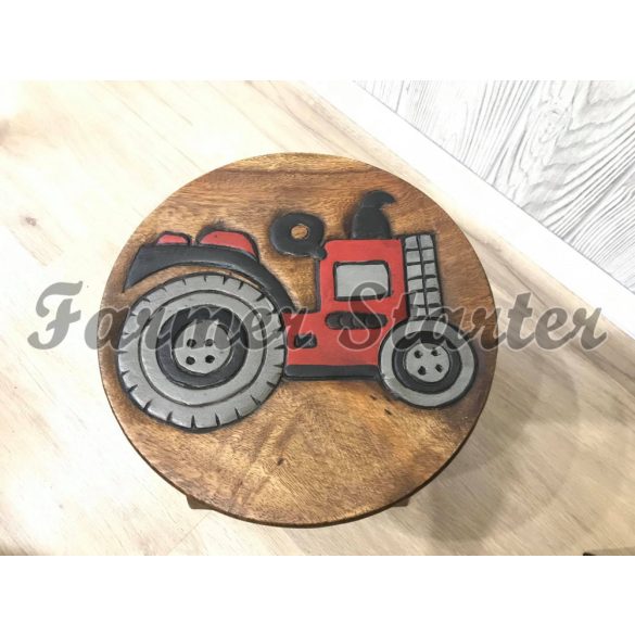 Child Seat, Chair with Tractor and Animal Motifs 