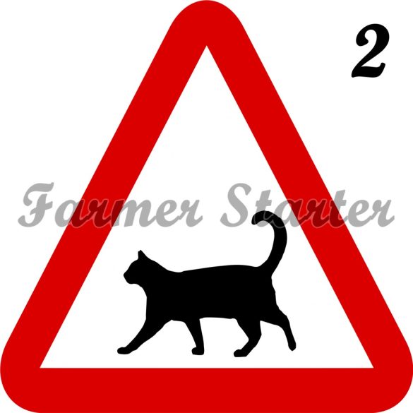 Signboard with Cat Pattern