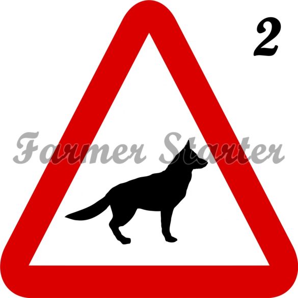 Signboard with Dog Pattern