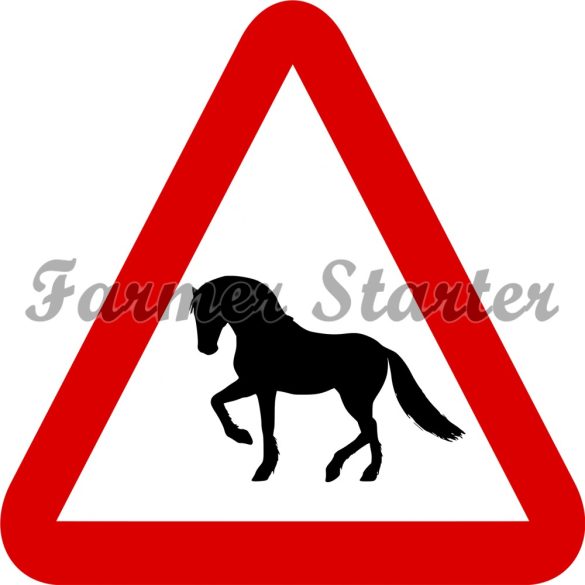 Signboard with Horse Pattern