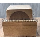 Wood and Cork Coasters set