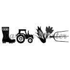 LOVE Farm matrica - traktor mintával