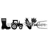 LOVE Farm matrica - traktor mintával