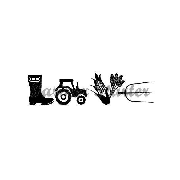 LOVE Farm matrica - traktor mintával