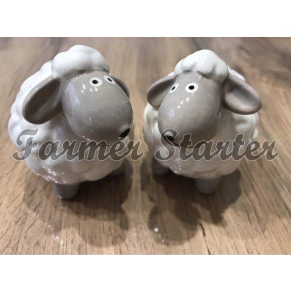 Lamb Pepper and Salt Shaker set with Napkin Holder