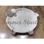 Serving Plate with Lamb Pattern