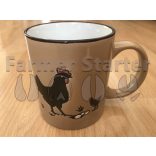 Tyúkos bögre 3 dl - / BARNA / ACÉLKÉK