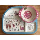 Gyermek tányér készlet - lányos színben / fiús színben