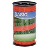 BASIC villanypásztor szalag, 200m, 10mm, narancssárga, 11ohm/m, 60 kg