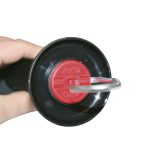 Villanypásztor kapufogó, szalagcsatlakozóval, fekete, 44947