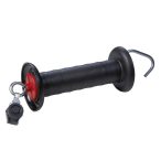   Villanypásztor kapufogó, vezetékcsatlakozóval, fekete, 44948