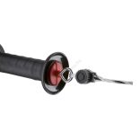 Villanypásztor kapufogó, vezetékcsatlakozóval, fekete, 44948