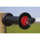 Villanypásztor kapufogó, vezetékcsatlakozóval, fekete, 44948