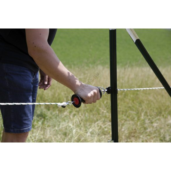 Villanypásztor kapufogó, vezetékcsatlakozóval, fekete, 44948