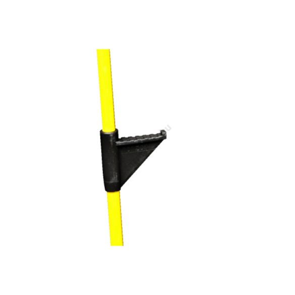 Üvegszálas Villanypásztor tartóoszlop sárga 124cm/12mm egy taposófüllel 10db/csomag WZ