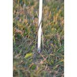 Üvegszálas Villanypásztor tartóoszlop fehér talajhorgonnyal 150cm/10mm 25db/csomag WZ