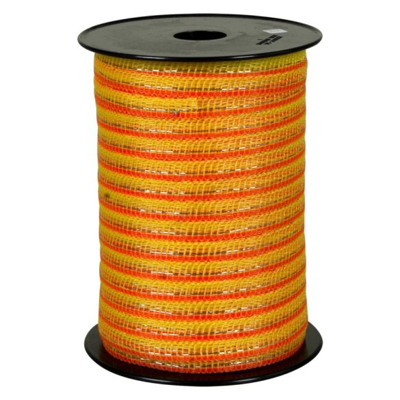 Villanypásztor szalag FARMER T10-O narancs/sárga 14.4 ohm/m 200m