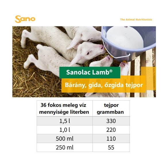 Bárány, kecskegida, őzgida tejpor – tejalapú prémium 5 kg