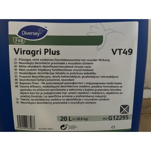 1 liter Viragri Plus körmölés utáni fertőtlenítő szer és patafürösztő