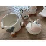 Boci, tehén mintás reggeliző készlet