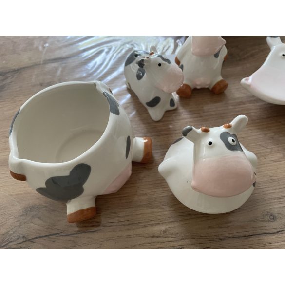 Boci, tehén mintás reggeliző készlet