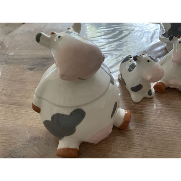 Boci, tehén mintás reggeliző készlet