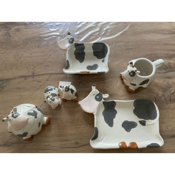 Boci, tehén mintás reggeliző készlet