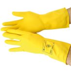 Gumikesztyű, vastag, hosszú