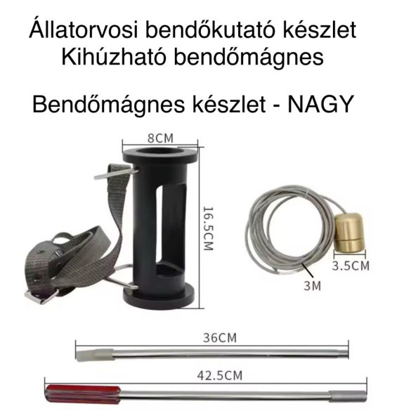 Bendőkutató mágnes, kihúzható bendőmágnes - szarvasmarha