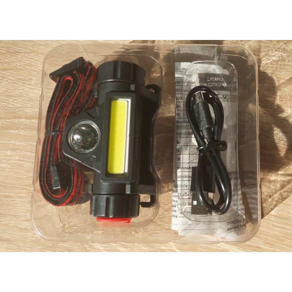 Fejlámpa LED – akkumulátoros – Állítható fénysugár