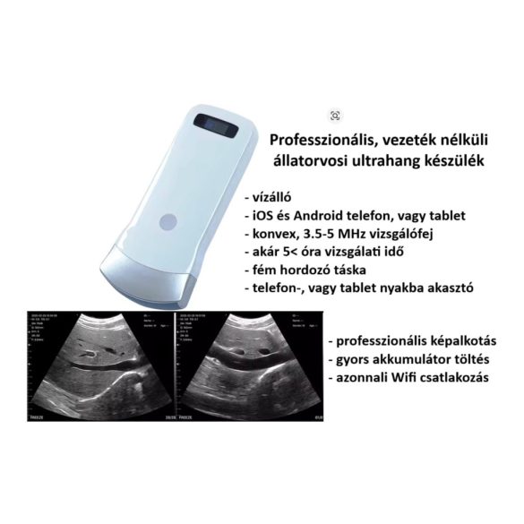 Vezeték nélküli állatorvosi ultrahang készülék - konvex 
