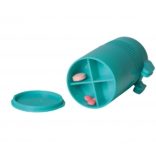 Gyógyszer, tabletta felező, porító és tároló - zöld