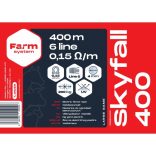 SKYFALL 400 villanypásztor vezeték, 400m, 4mm, 0,15ohm/m, 200 kg, kék-fehér