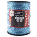   SKYFALL 1000 villanypásztor vezeték, 1000m, 4mm, 0,15ohm/m, 200 kg, kék-fehér