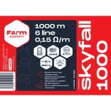 SKYFALL 1000 villanypásztor vezeték, 1000m, 4mm, 0,15ohm/m, 200 kg, kék-fehér