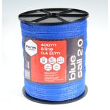 BLUE SAIL 2.0 villanypásztor szalag, 400 m, 20mm, 0,4ohm/m, 80 kg, kék