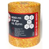ECO LINE 500 villanypásztor vezeték, 11 Ω/m, 45kg, 500m, 3mm