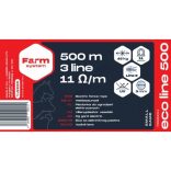 ECO LINE 500 villanypásztor vezeték, 11 Ω/m, 45kg, 500m, 3mm