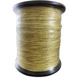 SKYFALL 400 FORTE villanypásztor vezeték, 400m, 4mm, 0,15ohm/m, 330 kg, sárga-fehér