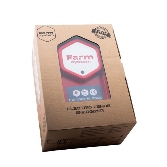FARMSYSTEM FARMER N3500 230V, 3,57J, VAGY 12V NAPELEMHEZ, AKKUMULÁTORHOZ